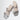 DELICATE Silver Strappy Low Block Heels 3