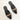 ICONIC Black Embellished Flat Bow Mules 7