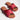 adventurous red open toe flats both pair top