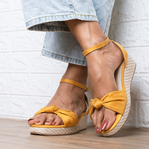 INDEPENDENT | Yellow Espadrille Wedges