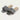 Bloom Grey Cobra Ruffled Flat Slides