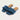 Bloom Denim Ruffled Flat Slides