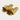 Bloom Gold Ruffled Flat Slides