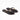 Plush Black Pyramid Stud Flat Slides