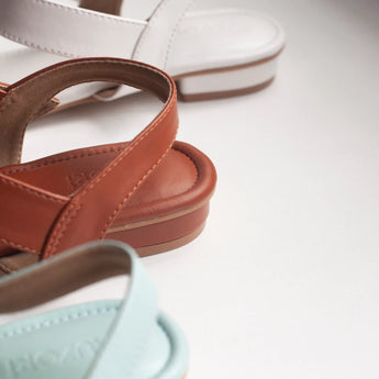 CALM White Flat Sandal 5