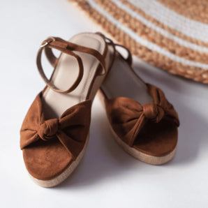 INDEPENDENT Brown Espadrille Wedges 2