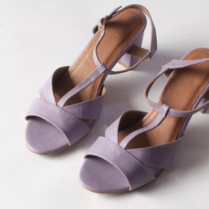 STRONG Lilac Block Heels 2