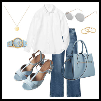 STRONG Powder Blue Block Heels 6