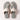 ZIVA Grey & White Two Coloured Kolhapuri Flats