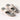ZIVA Grey & White Two Coloured Kolhapuri Flats