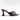 ALLURE Black Pointed Toe Kitten Heels