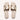DOTTIE Ivory & Gold Polka Flats