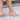 woman wearing ELEGANT Rose Gold Block Heels